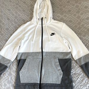 Nike zip-up sweater Size: small